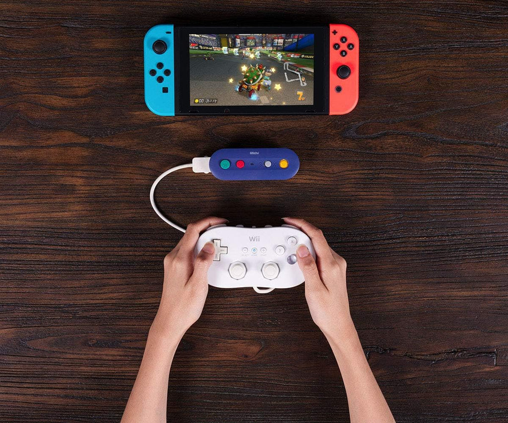 Adaptador inalámbrico 8Bitdo Gbros para Nintendo Switch (compatible con mandos con cable de GameCube y Classic Edition) - Nintendo Switch