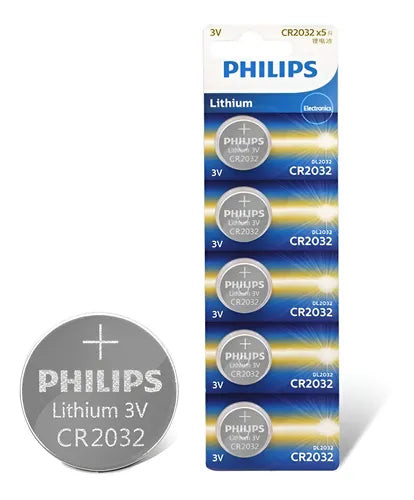 BATERIA PLANA CR2032 PHILIPS (UNIDAD)