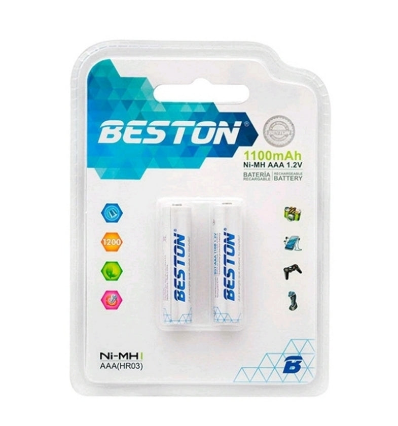 BATERÍA RECARGABLE BESTON AAAx2 1100mAh