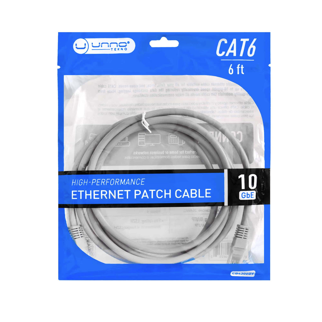 CABLE DE RED ETHERNET CAT6 1,82 METROS