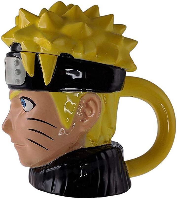 TAZA NARUTO CON TAPA