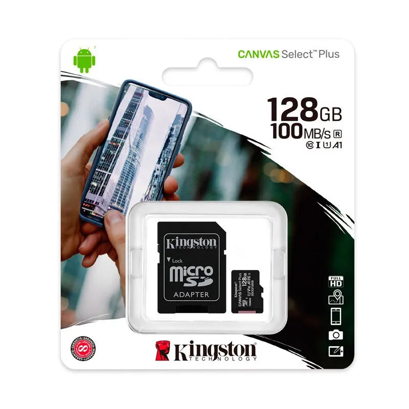 MEMORIA MICRO SD KINGSTON CANVAS SELECT 100R A SDCS2 128GB