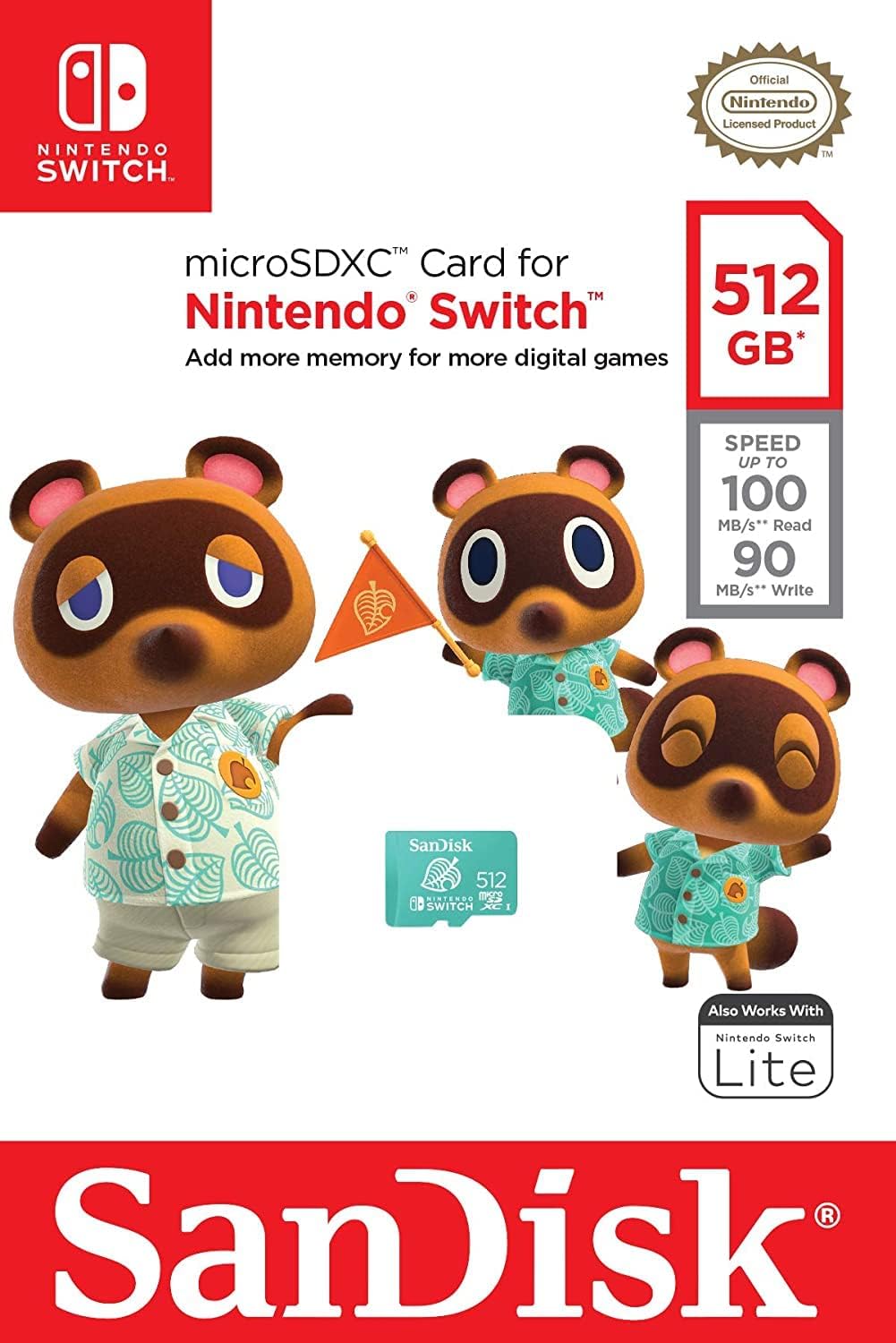 MICRO SD SANDISK ANIMAL CROSSING 512GB