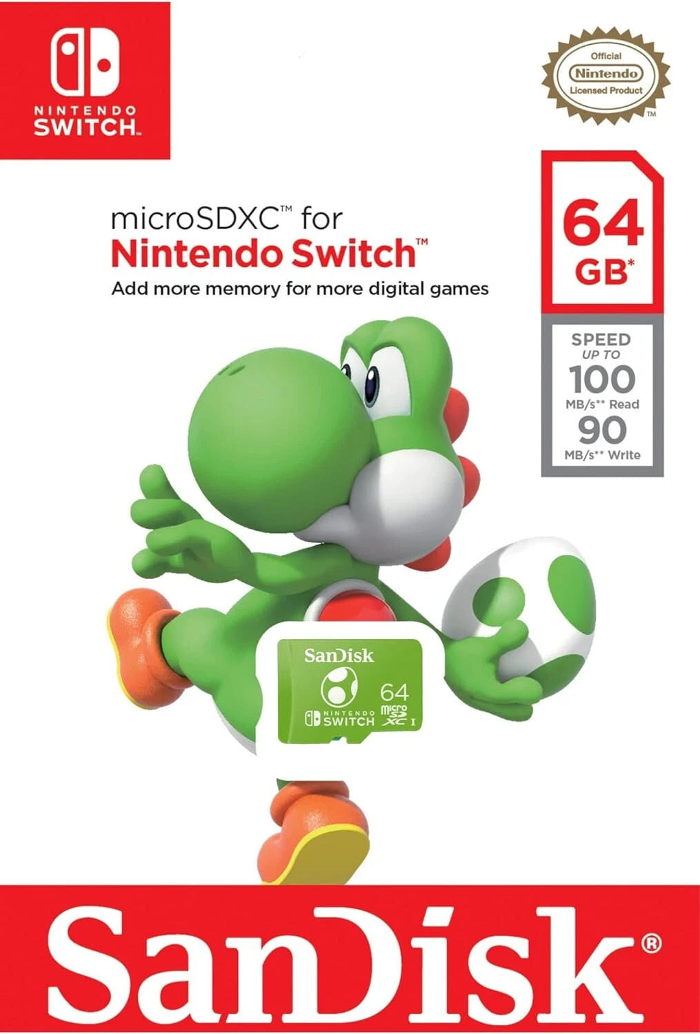 MICRO SD YOSHI 64GB - NINTENDO SWITCH