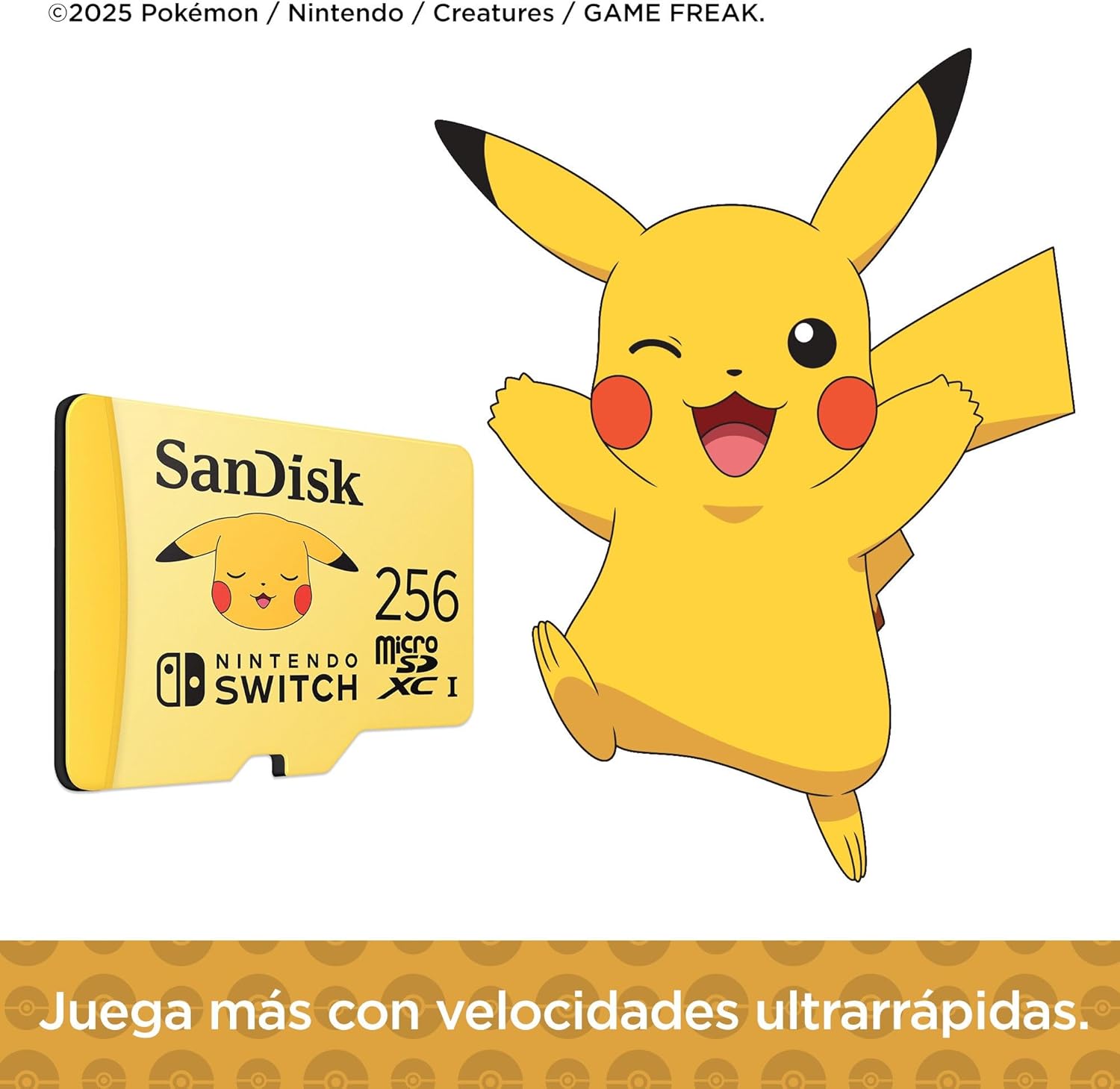 MICRO SD SANDISK PIKACHU 256 GB
