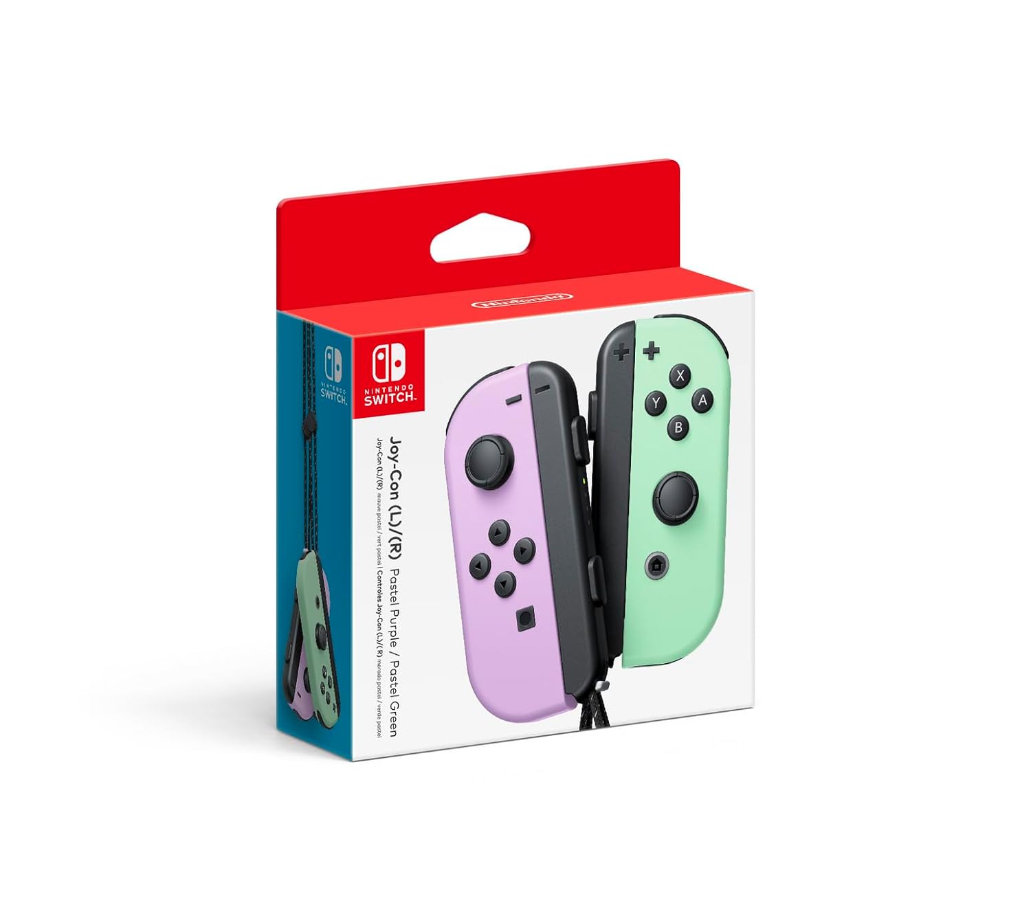 JOY-CON ORIGINALES PURPURA PASTEL / VERDE PASTEL - NINTENDO SWITCH