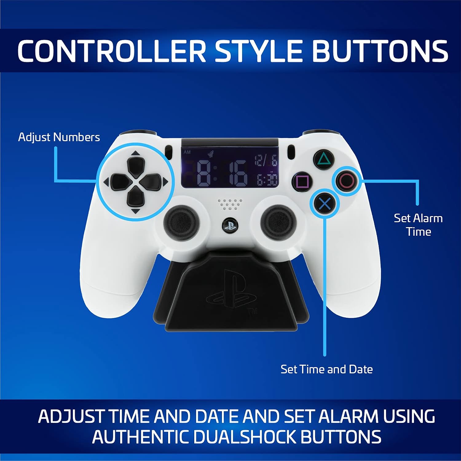 RELOJ DESPERTADOR CONTROL PS4