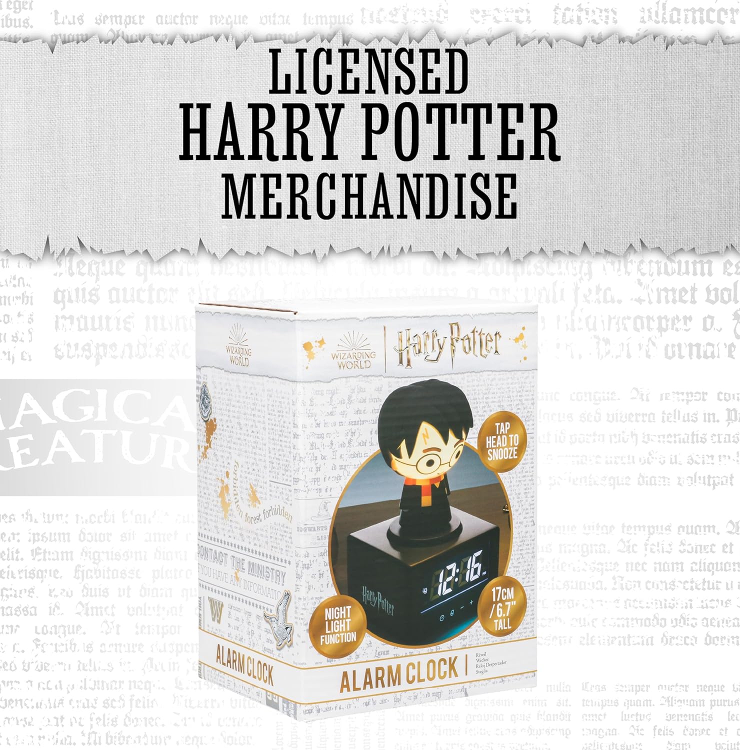 RELOJ DESPERTADOR HARRY POTTER