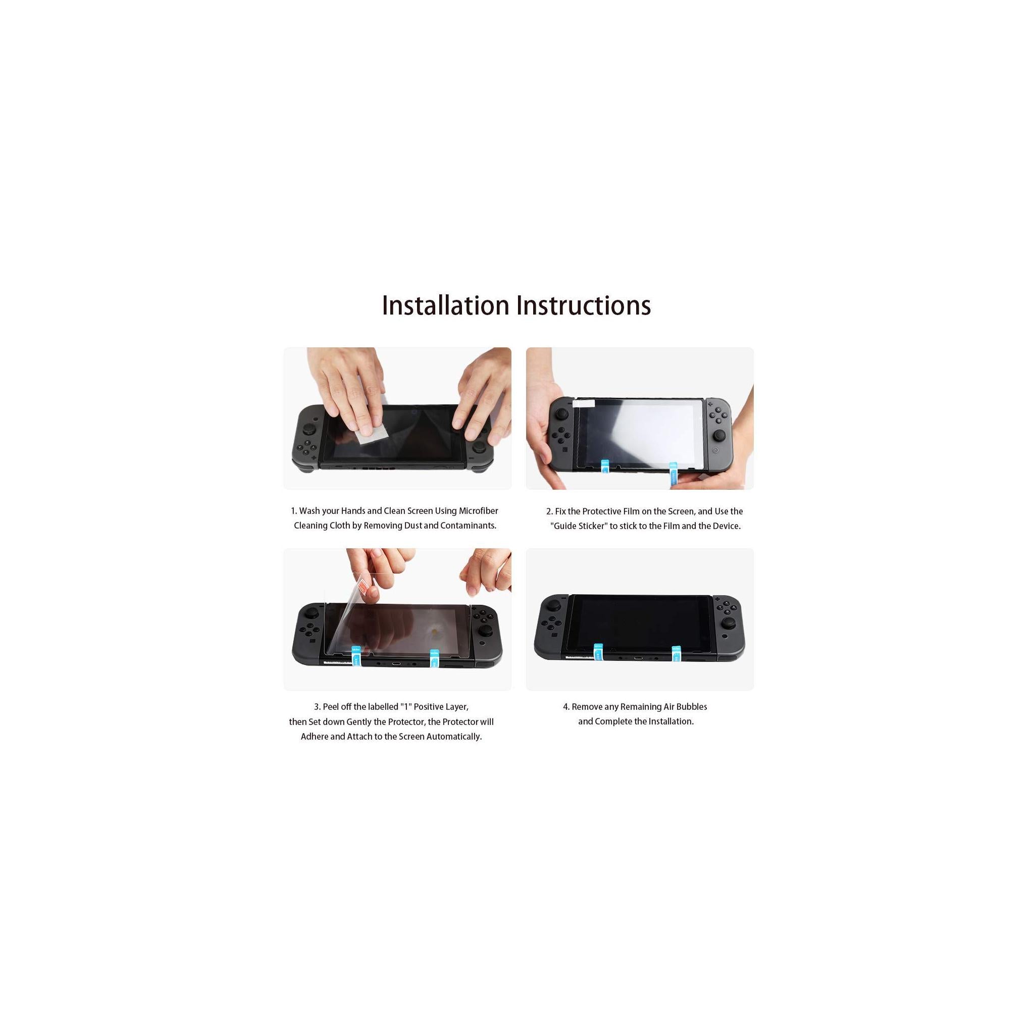 TEMPERADO NINTENDO SWITCH GENERACION V1 / V2 (2PCS)