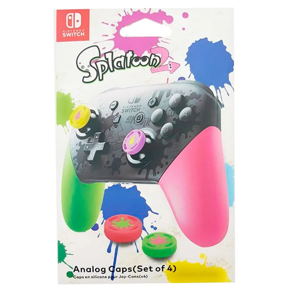 THUMB GRIPS SET DE 4 UNIDADES SPLATOON (JOY-CON) - NINTENDO SWITCH 1 / 2