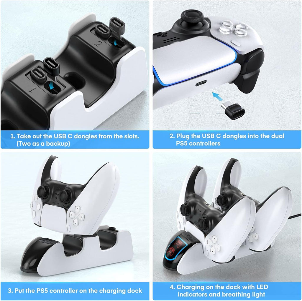 BASE DE CARGA PARA CONTROL DE PS5