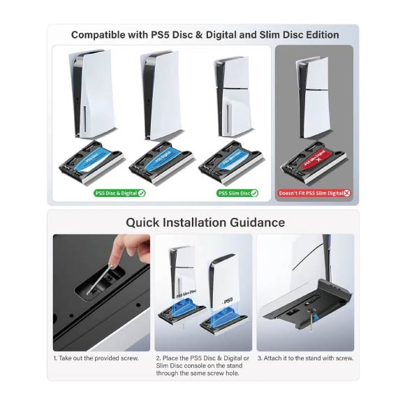 BASE PS5 + ESTACION DE CARGA + VENTALACION NG-P5296X