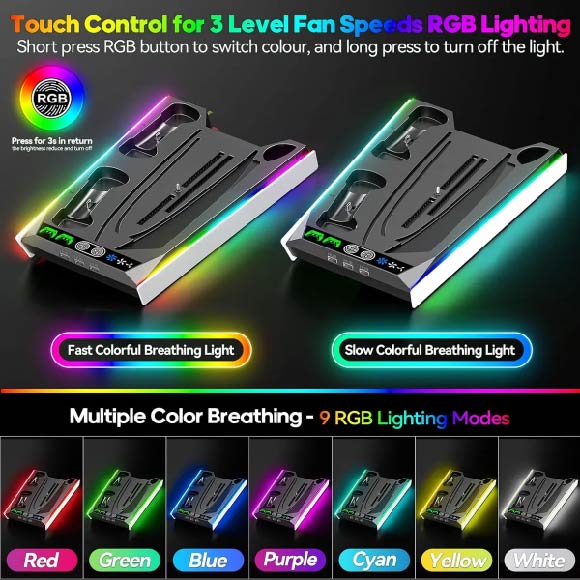 BASE PS5 + ESTACION DE CARGA + VENTALACION NG-P5296X