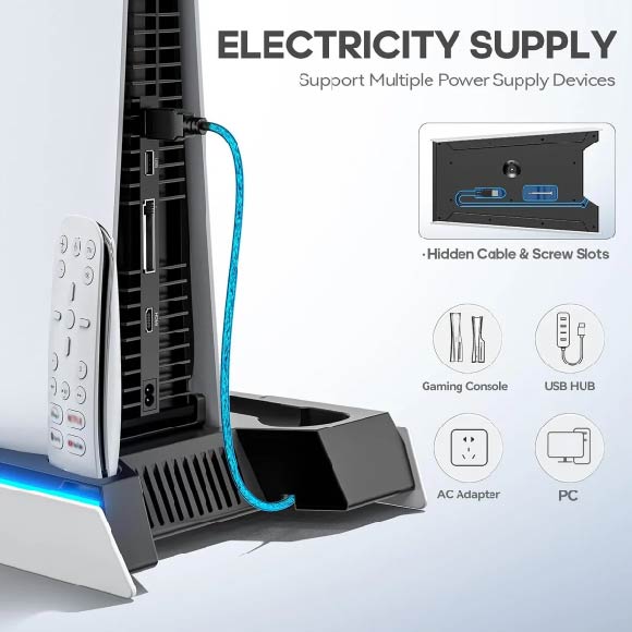 BASE PS5 + ESTACION DE CARGA + VENTALACION NG-P5296X