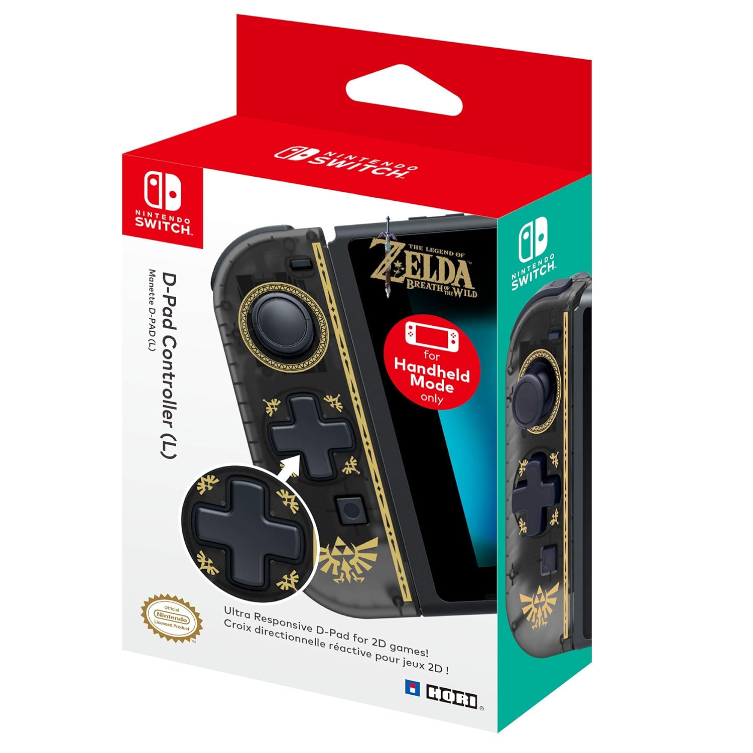 CONTROL D-PAD HORI DE ZELDA (JOY-CON IZQUIERDO)