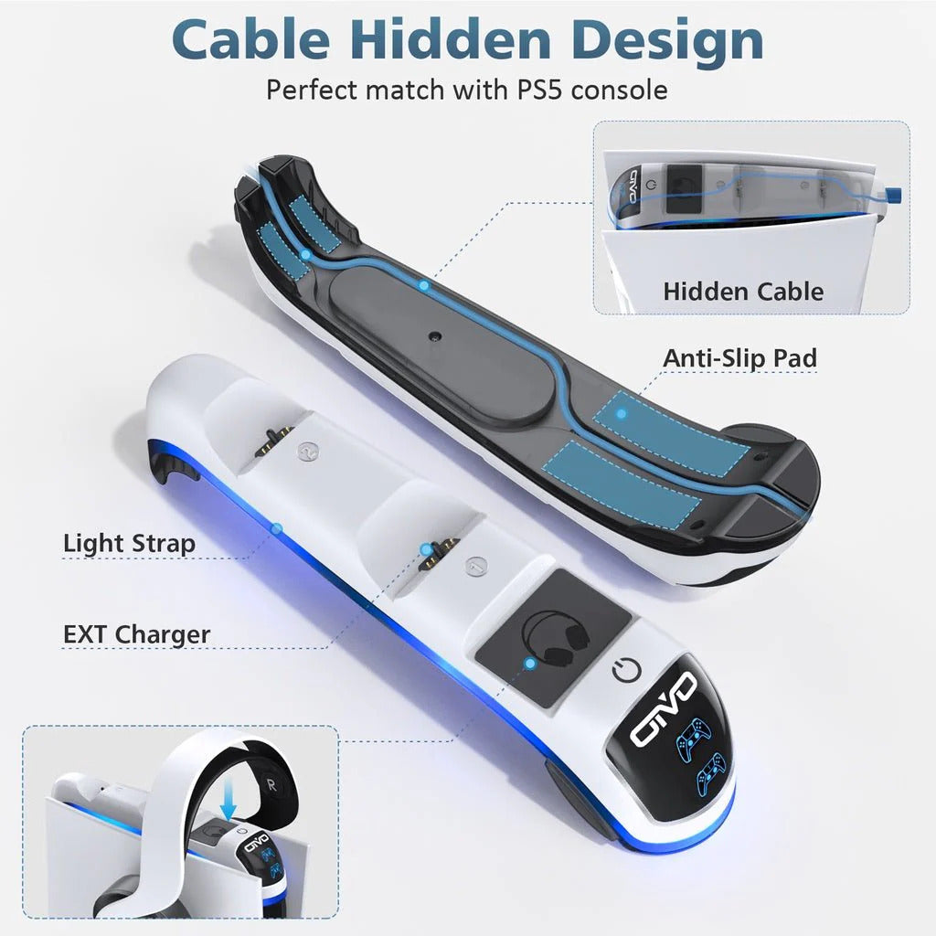 BASE O ESTACION DE CARGA OIVO PARA CONTROL DUALSENSE DE PS5 - PLAYSTATION 5